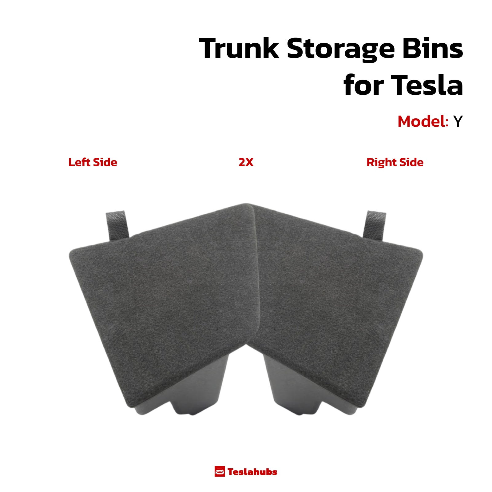 Teslahubs™ Trunk Storage Bins for Tesla